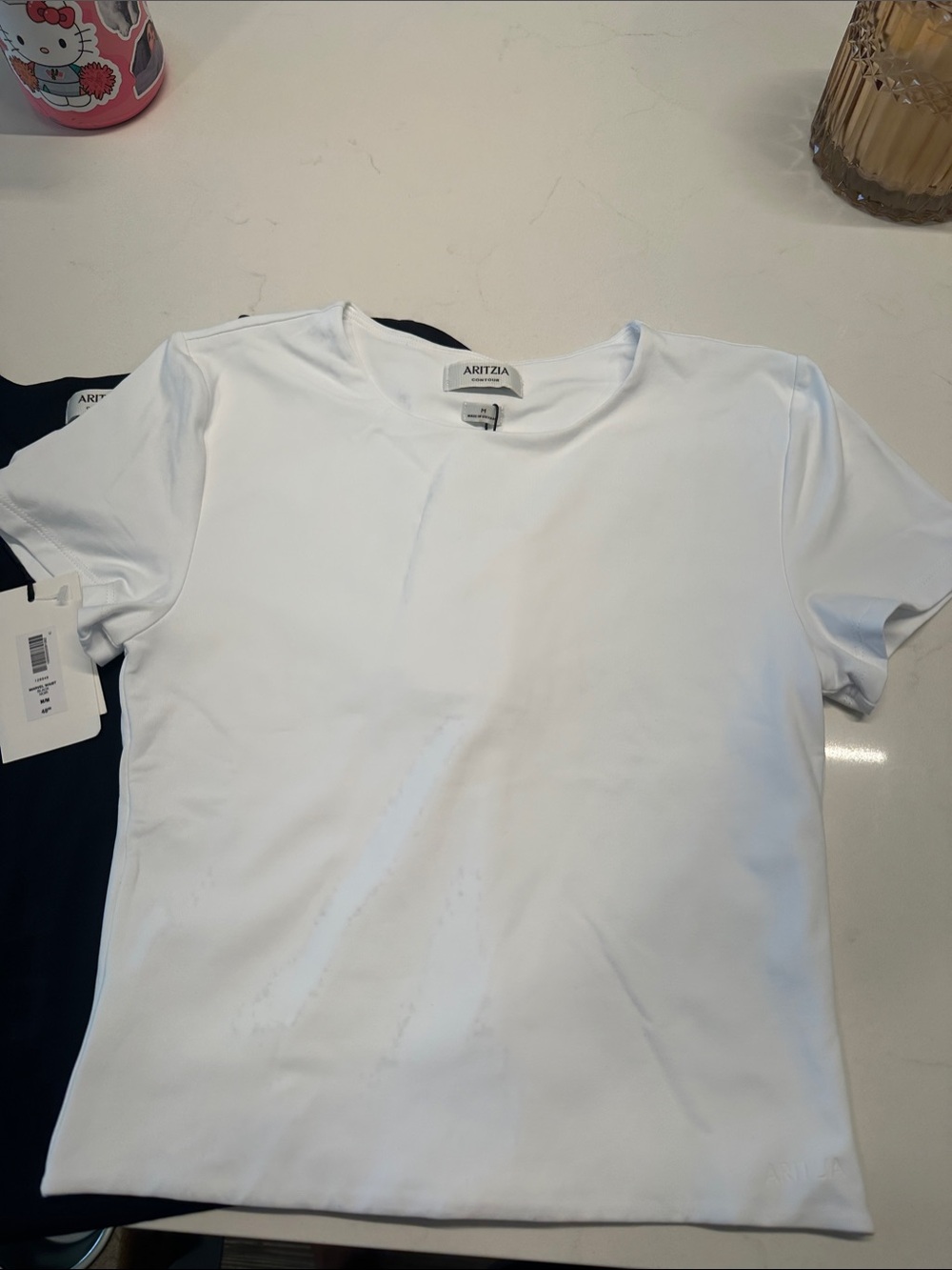Aritzia White & Black Contour Tee Bundle